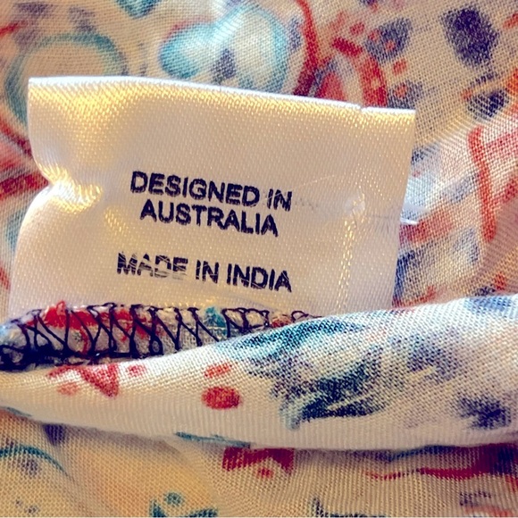 Lula Soul bohemian maxi dress cover-up, sheer, colorful sun dress,sz XS overszed - Picture 11 of 11